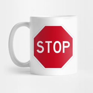 STOP traffic SIGN Mug